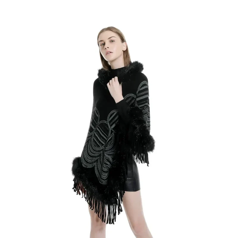 Poncho chic femme hiver