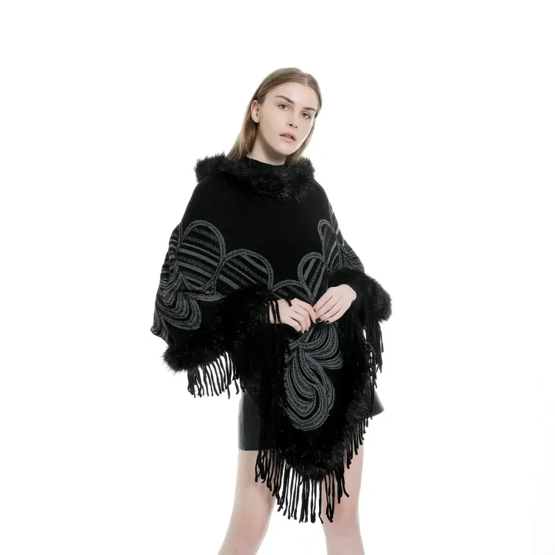 Poncho chic femme hiver