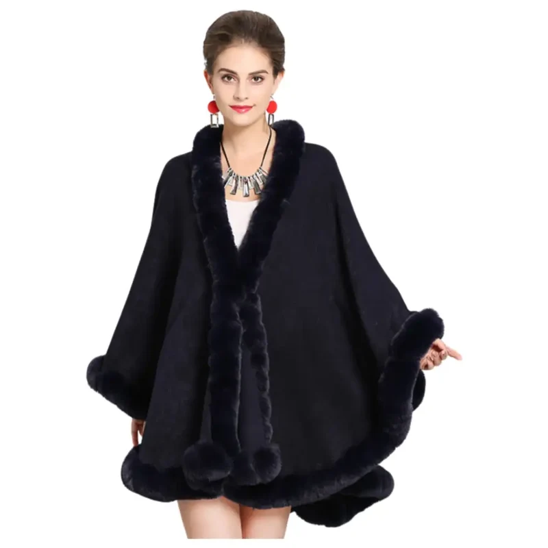 Poncho châle pour femme chaud
