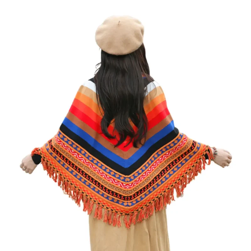 Capes ponchos châle pour femme