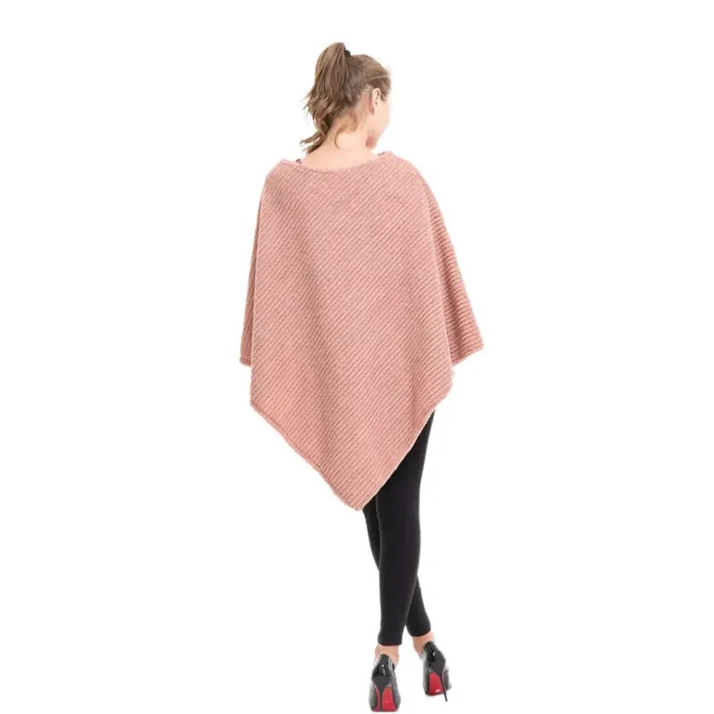 Poncho coton tricot
