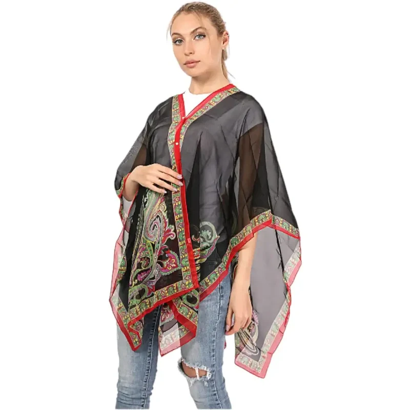 Poncho cape femme d'été