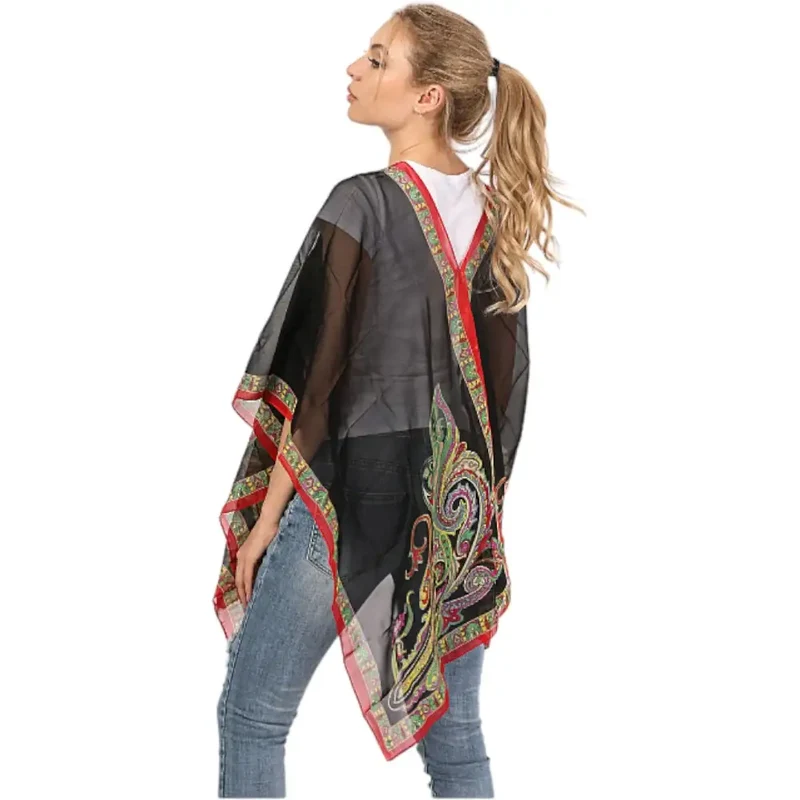Poncho cape femme d'été