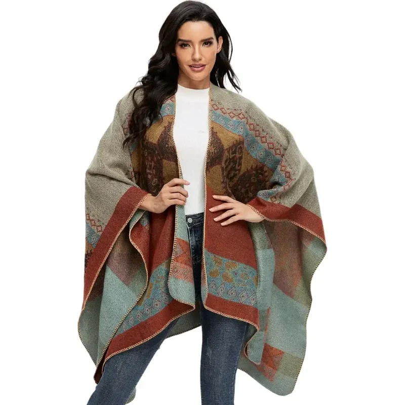 Tricot poncho