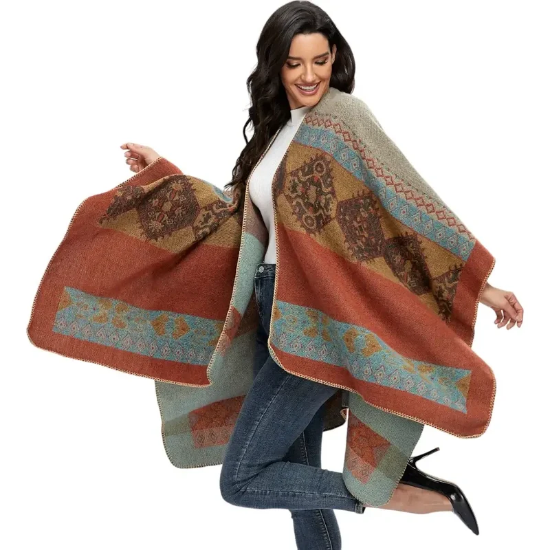 Tricot poncho