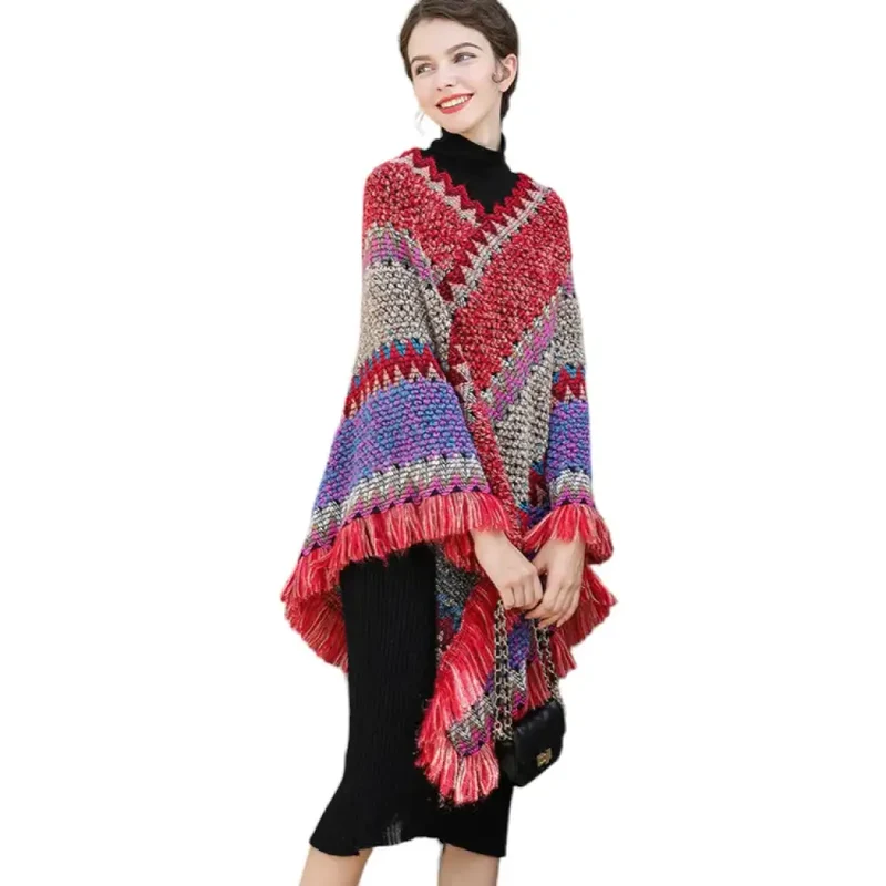 Poncho tricot