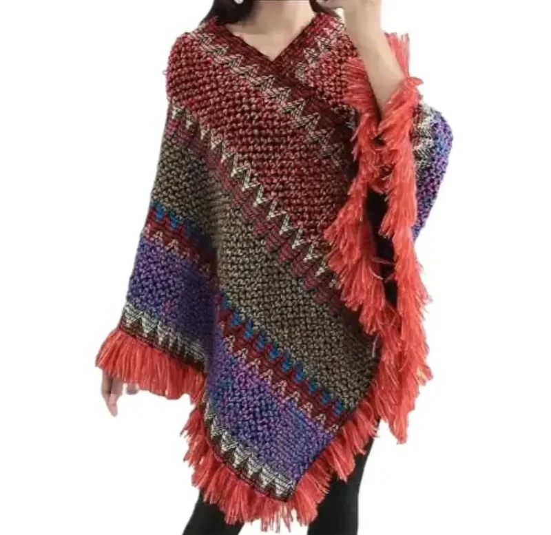 Poncho tricot