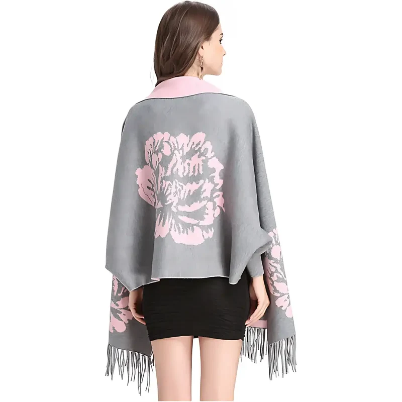 Poncho élégant pour femme vintage