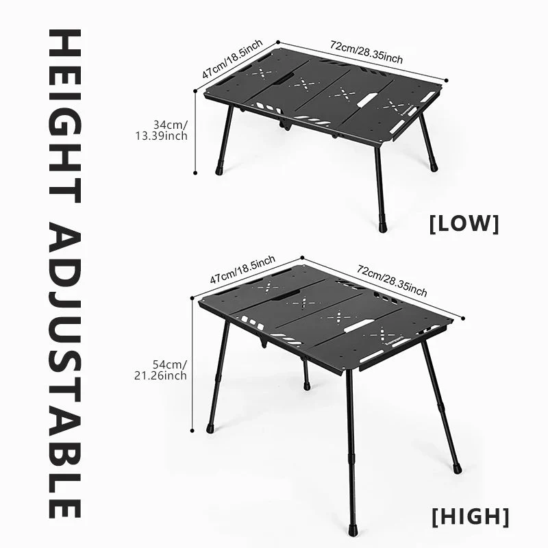 Table tactique d'extérieur pliante, légère et multifonctionnelle 3kg "WESTTUNE - Tactical table ST15"