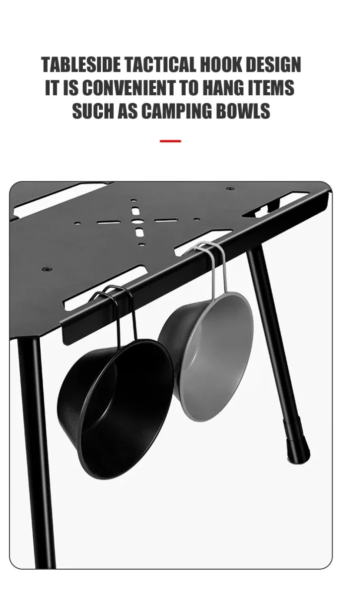 Table tactique d'extérieur pliante, légère et multifonctionnelle 3kg "WESTTUNE - Tactical table ST15"