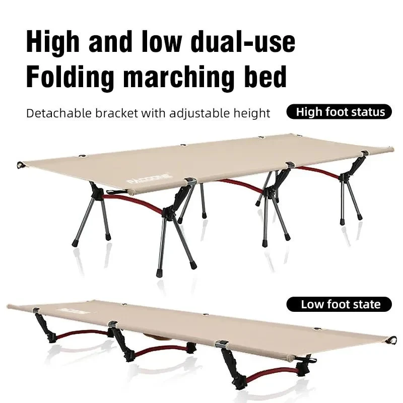 Lit de camping pliable et portable pour le camping, van-life et opérations "Pacoone - Camp bed"