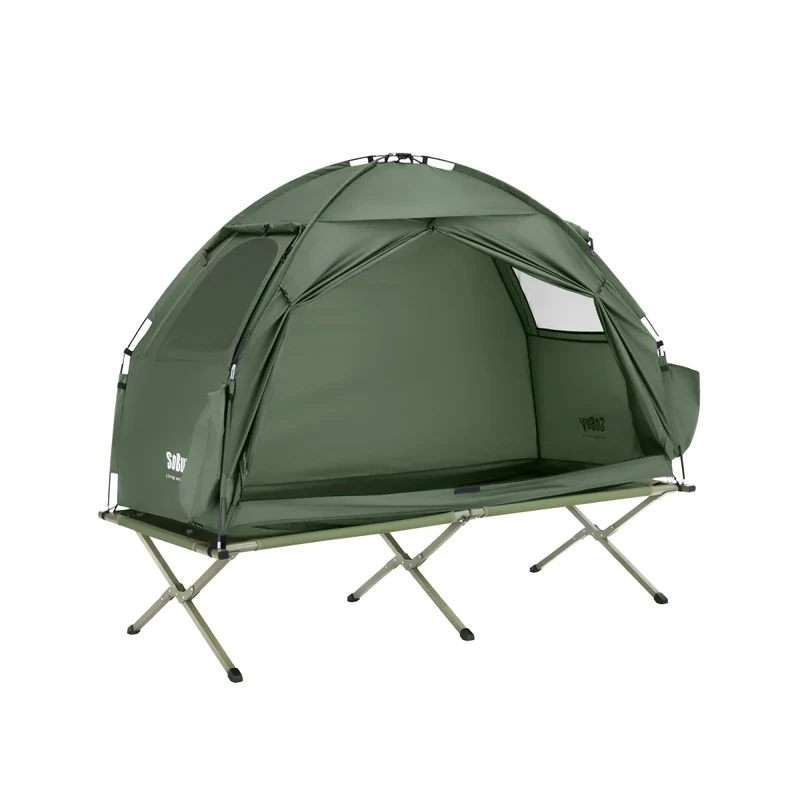 Lit de camp hybride avec tente 3 en 1 pour 1 personne "SoBuy - OGS32-II"