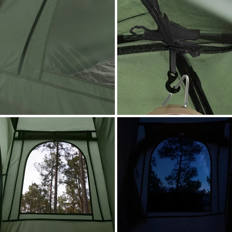 Lit de camp hybride avec tente 3 en 1 pour 1 personne "SoBuy - OGS32-II"