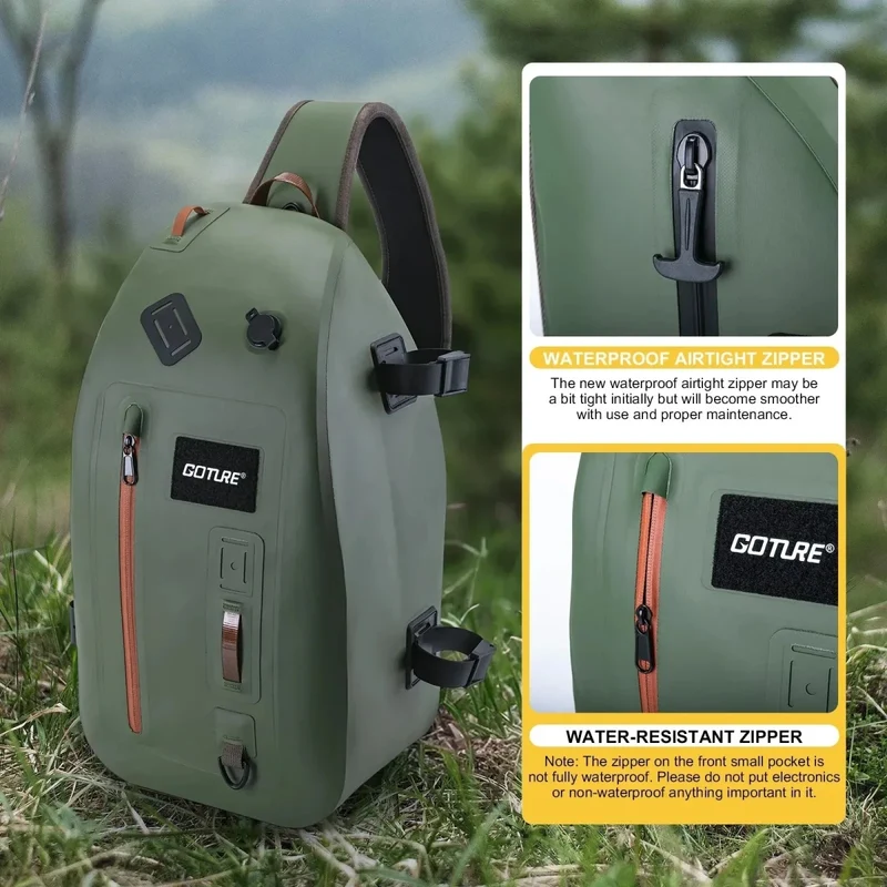 Sac multifonction étanche IPX8 pour l'observation et la pêche 13L "Goture - E11867"
