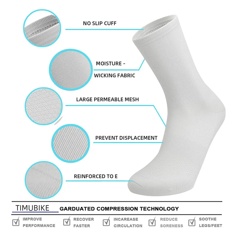 Chaussettes de cyclisme à séchage rapide pour homme "Daven Socks - YD-345"