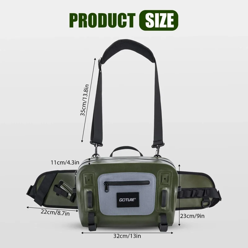 Sac de taille / sac banane étanche IPX8 et multifonctionnel "Goture - E11558"