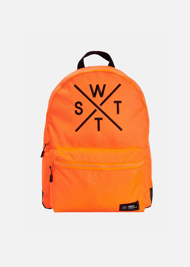 Grand Sac à dos Jawstwo - Orange Fluo Carbone