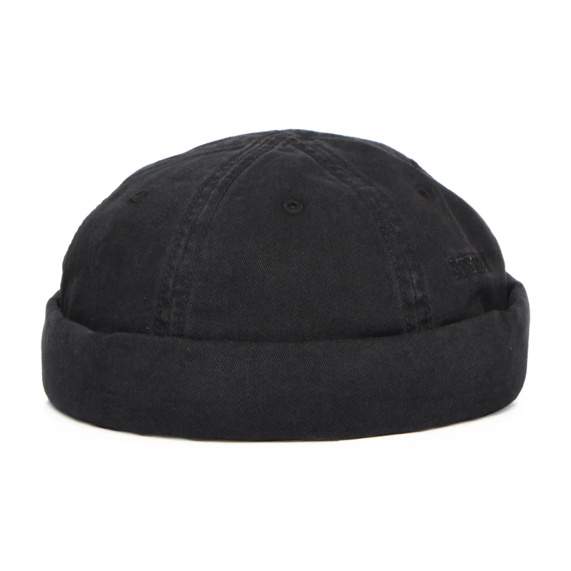 Bonnet Miki Breton en Coton noir STETSON