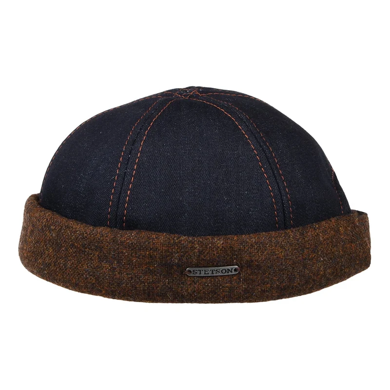 Bonnet Miki Breton en Jean et Tweed denim STETSON
