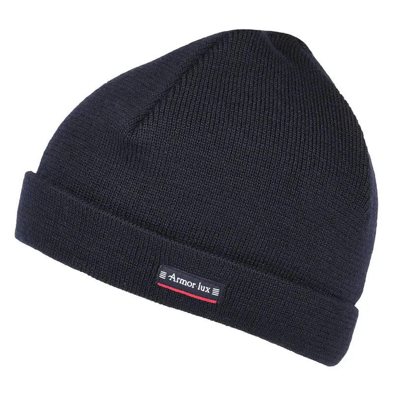 Bonnet en Pure Laine Lannion bleu marine ARMOR LUX