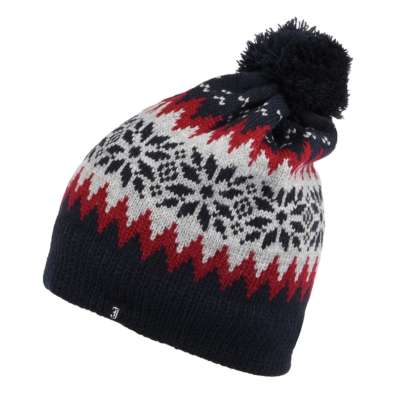 Bonnet à Pompon Hiver Aspen bleu marine JAXON & JAMES