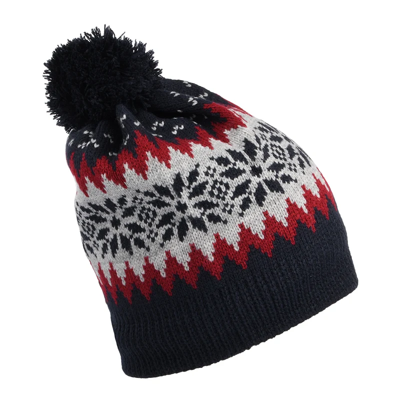 Bonnet à Pompon Hiver Aspen bleu marine JAXON & JAMES