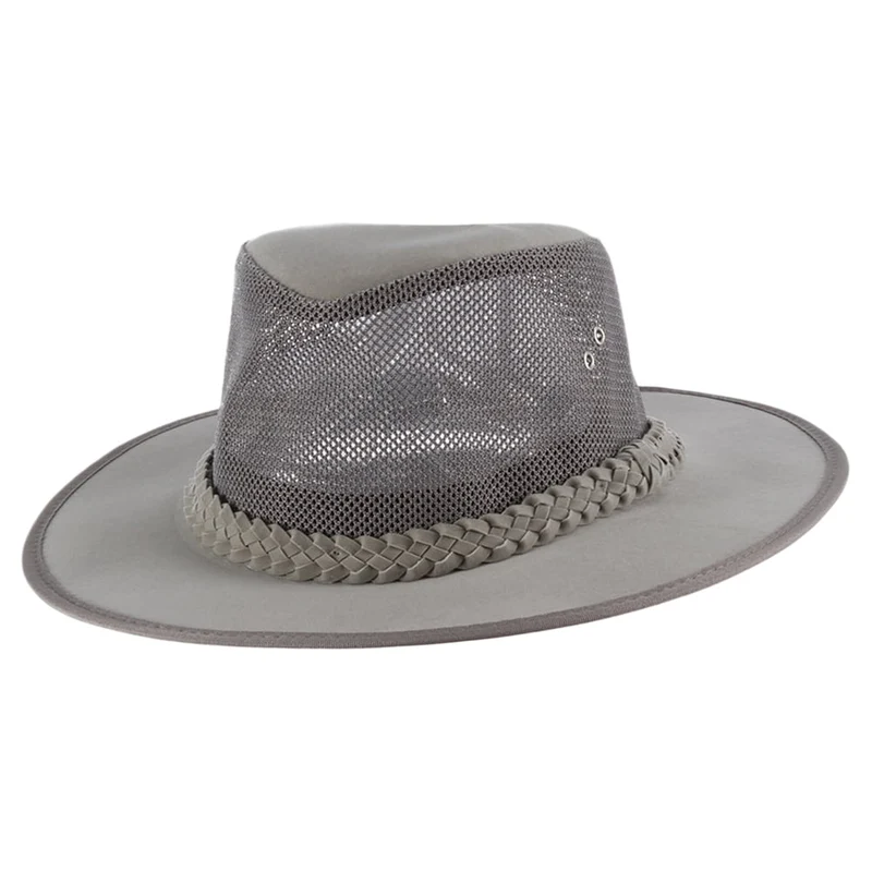 Chapeau Australien Cooler Mesh gris DORFMAN PACIFIC