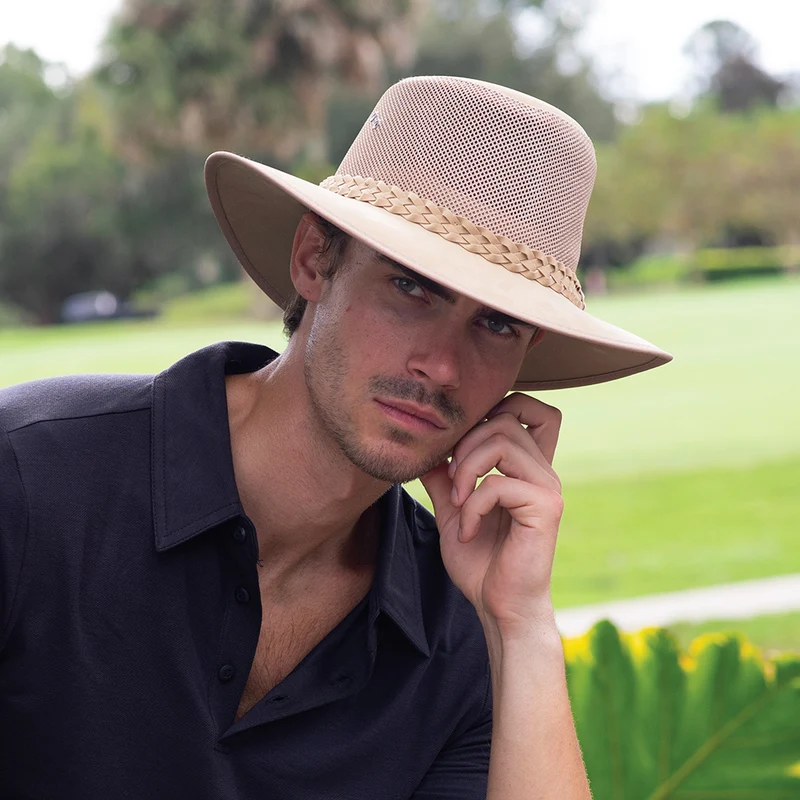 Chapeau Australien Cooler Mesh naturel DORFMAN PACIFIC