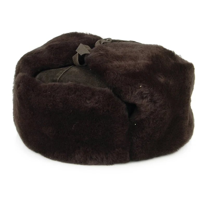 Toque Fourrure En Peau d'Agneau Leningrad marron CITY SPORT