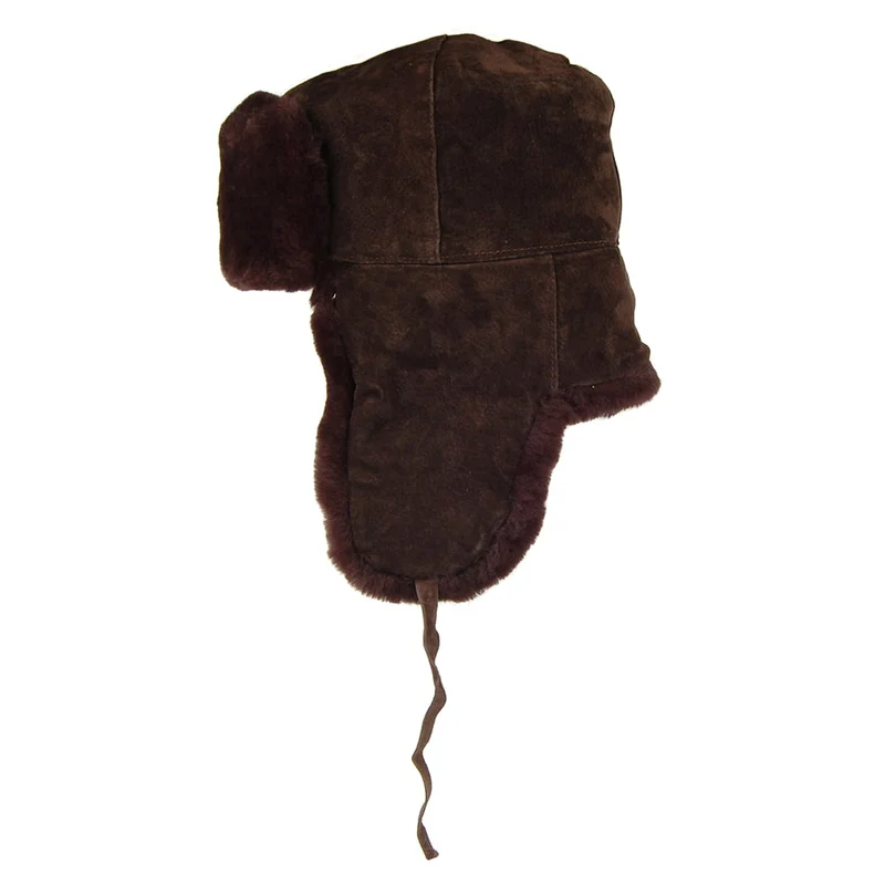 Toque Fourrure En Peau d'Agneau Leningrad marron CITY SPORT