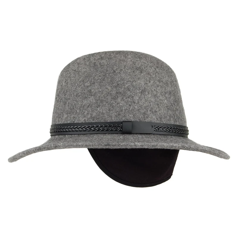 Chapeau Fedora Laine Feutrée Hydrofuge TWF1 Montana mélange de gris TILLEY