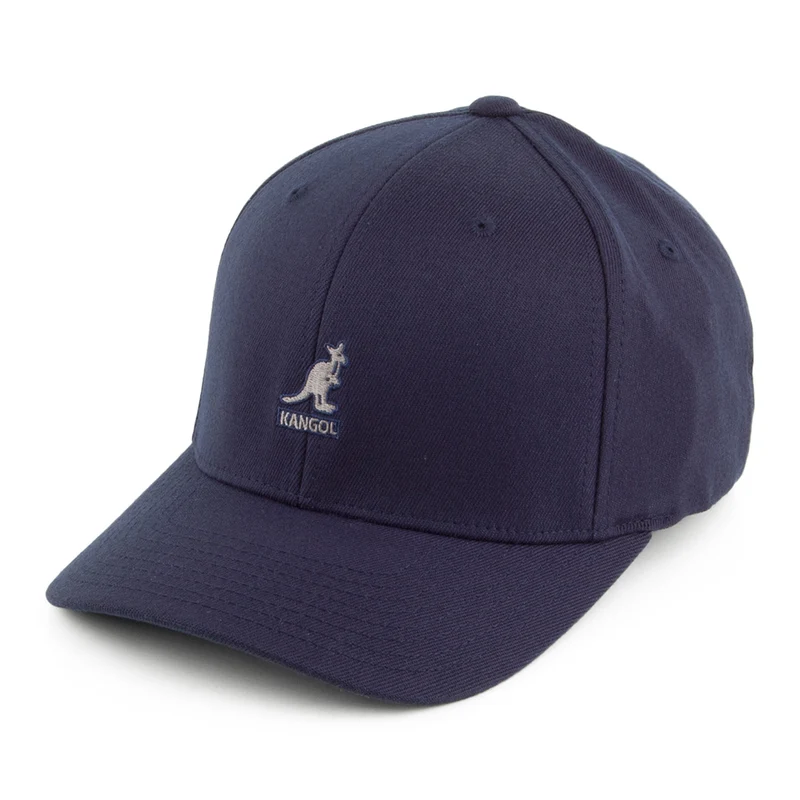 Casquette Flexfit en Laine bleu foncé KANGOL