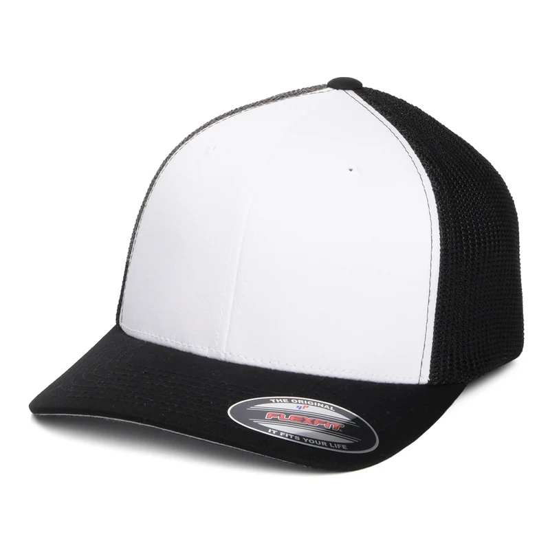 Casquette Trucker White Front noir-blanc FLEXFIT