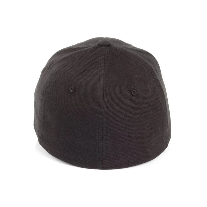 Casquette en Coton Sergé Brossé Mid-Pro noir FLEXFIT
