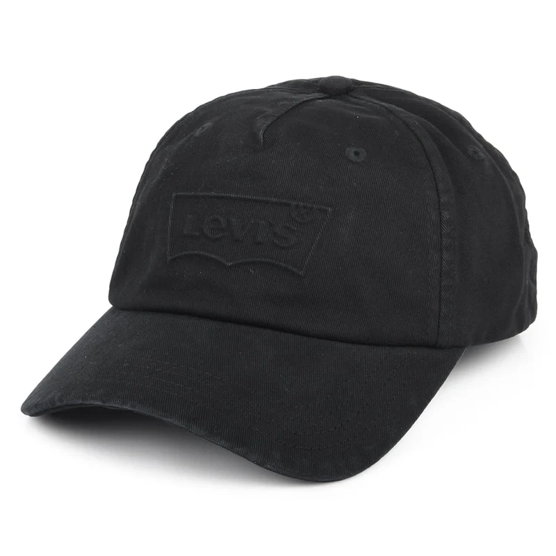 Casquette Délavée avec Étiquette Vierge Debossed Big Batwing noir LEVI'S