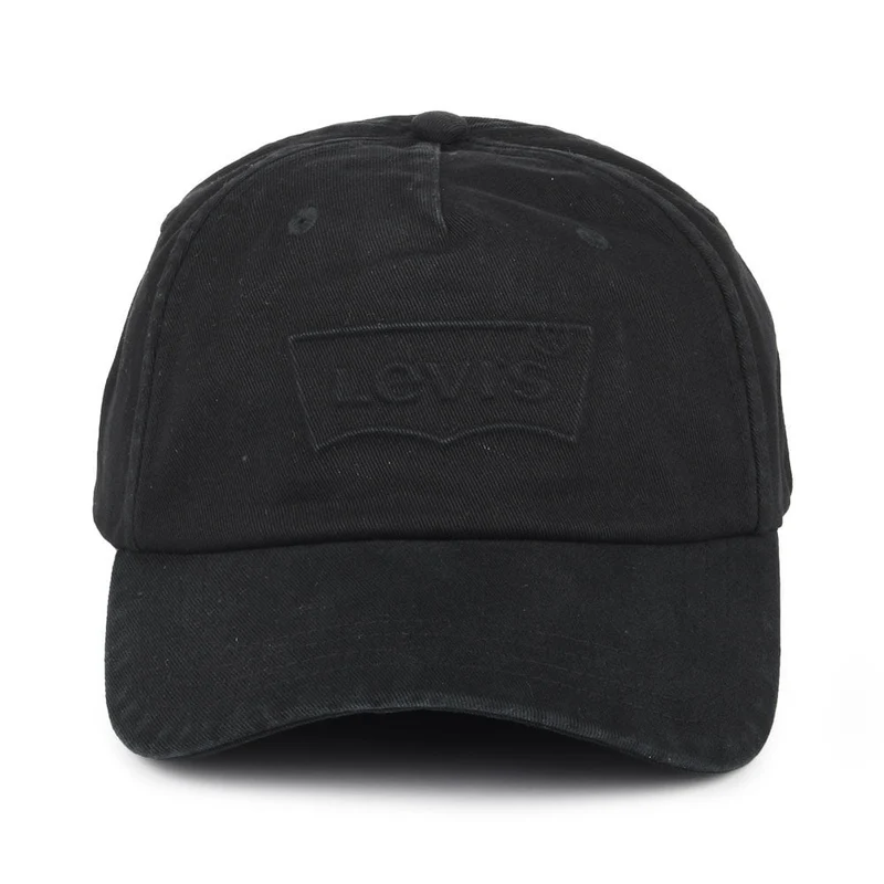 Casquette Délavée avec Étiquette Vierge Debossed Big Batwing noir LEVI'S