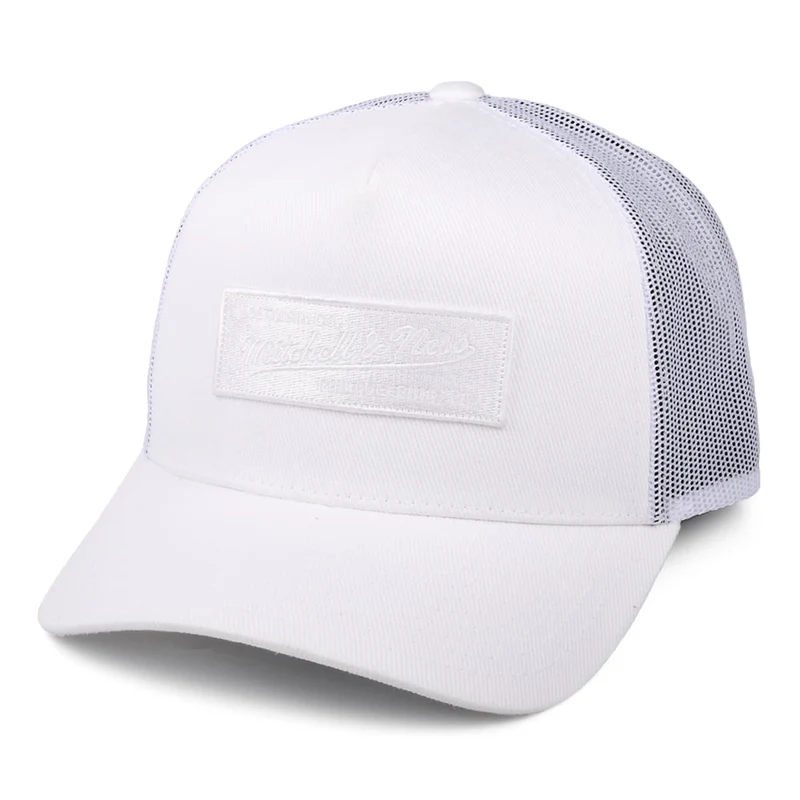Casquette Trucker Branded Box Logo Classic blanc MITCHELL & NESS