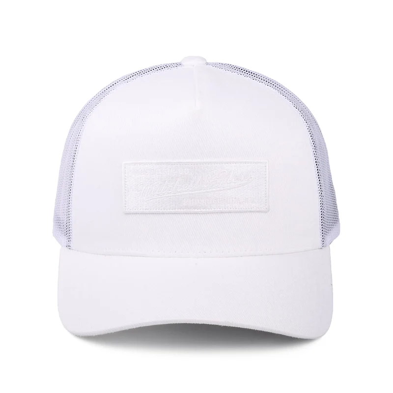 Casquette Trucker Branded Box Logo Classic blanc MITCHELL & NESS