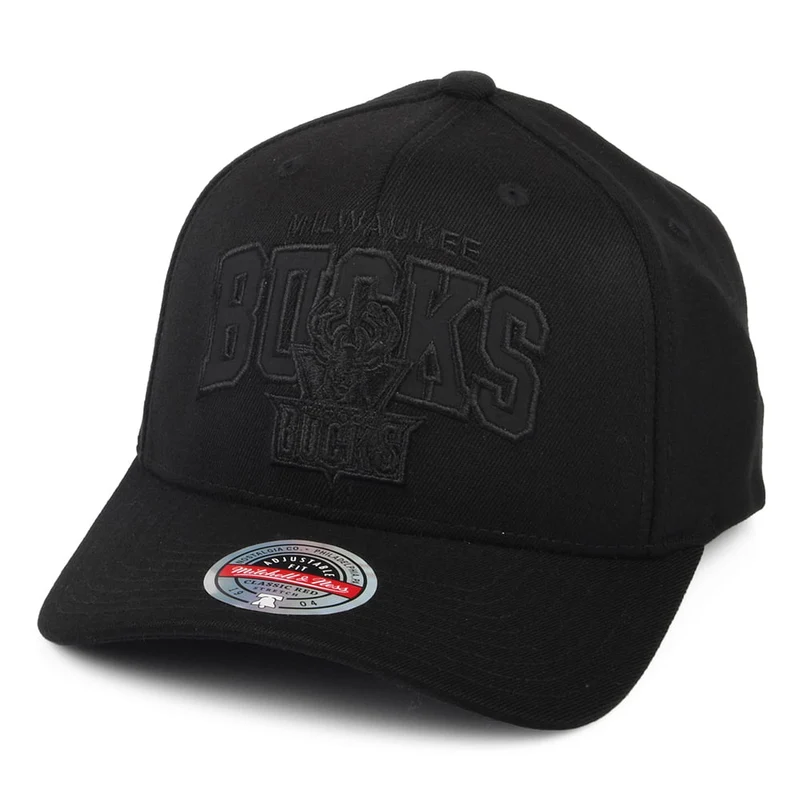 Casquette Snapback NBA Black Out Arch Redline Milwaukee Bucks noir MITCHELL & NESS