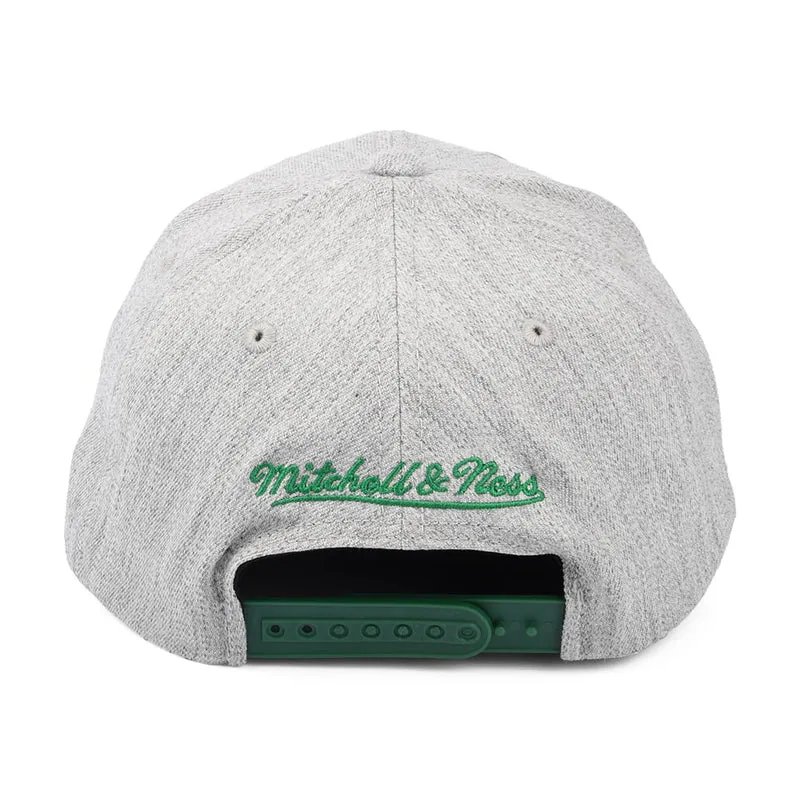 Casquette Snapback NBA Team Heather Redline Boston Celtics gris chiné MITCHELL & NESS