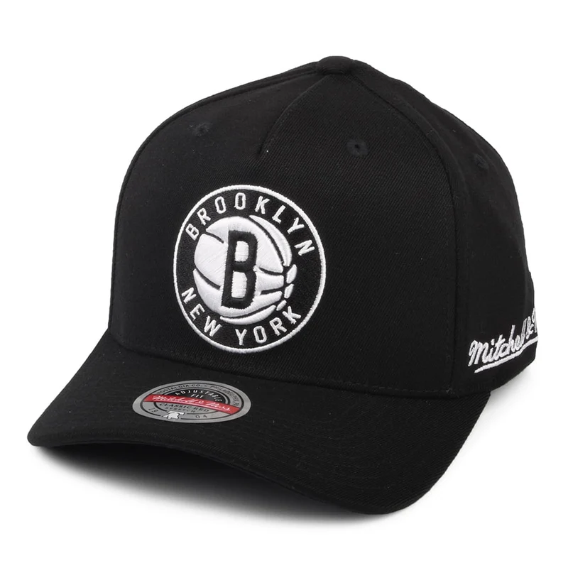 Casquette Snapback NBA Dropback Solid Redline Brooklyn Nets noir MITCHELL & NESS