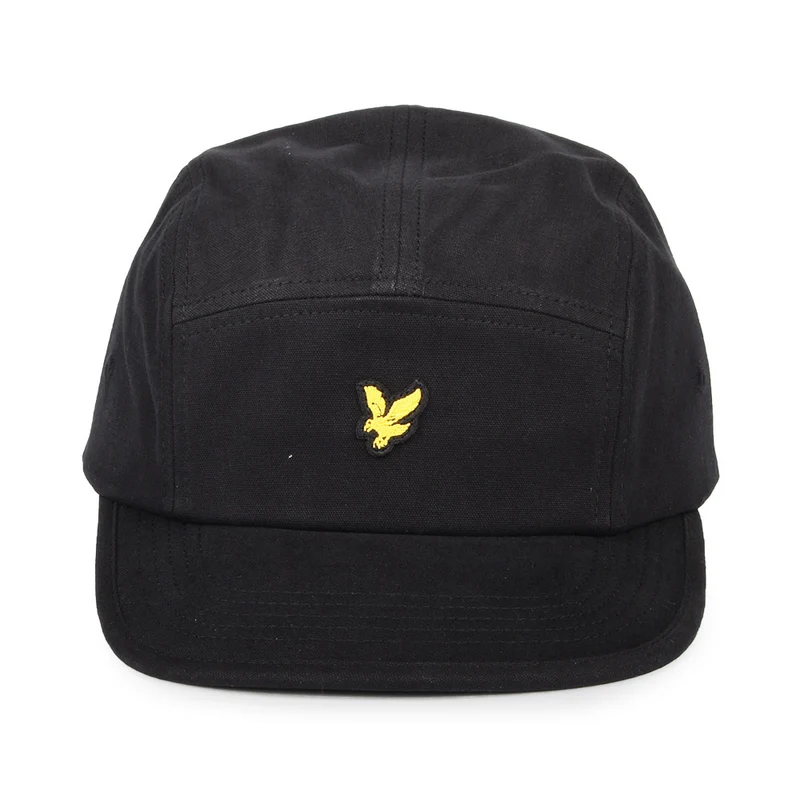 Casquette 5 Panel en Coton Sergé noir LYLE & SCOTT
