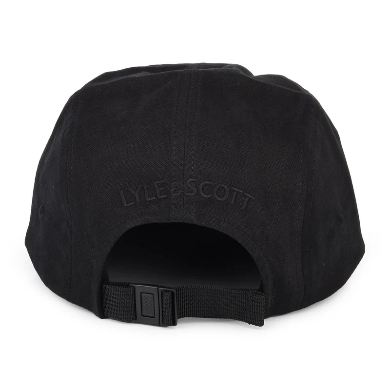 Casquette 5 Panel en Coton Sergé noir LYLE & SCOTT