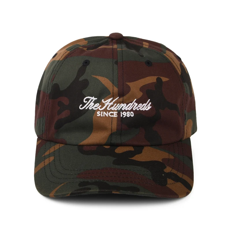 Casquette Strapback Rich en Coton Sergé forêt THE HUNDREDS