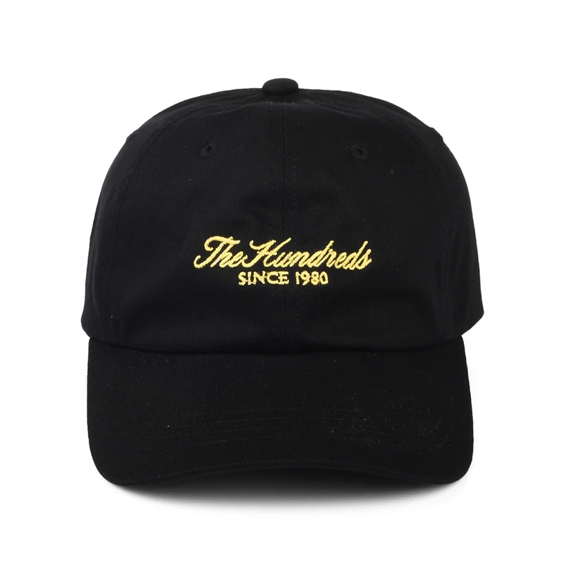 Casquette Strapback Rich en Coton Sergé noir THE HUNDREDS