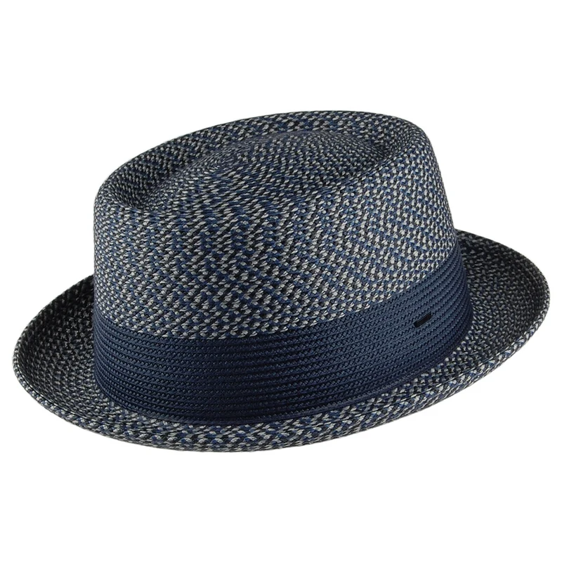 Chapeau Pork Pie Telemannes bleu marine-multi BAILEY