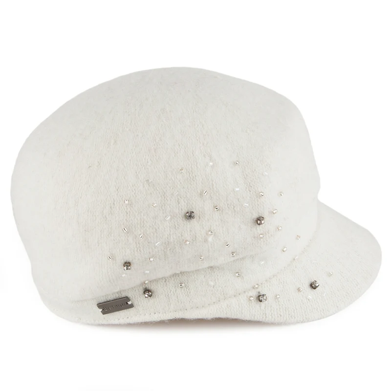 Casquette Gavroche Lynn blanc hiver BETMAR