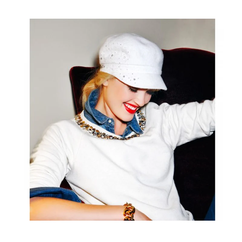 Casquette Gavroche Lynn blanc hiver BETMAR