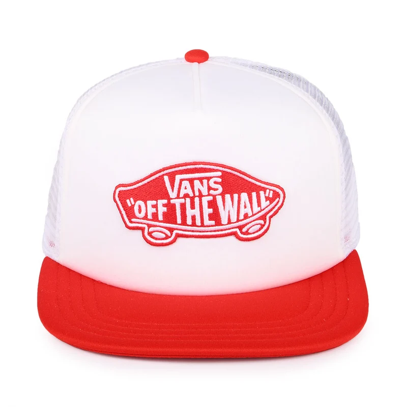 Casquette Trucker Classic Patch blanc-rouge vif VANS