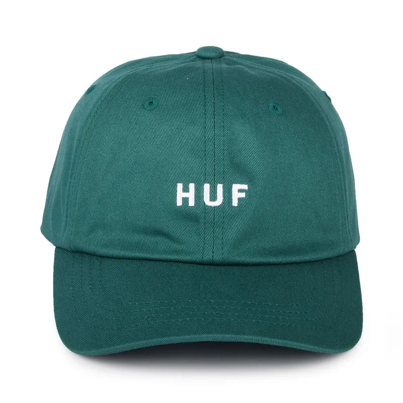 Casquette à Visière Incurvée en Coton Original Logo vert aqua HUF